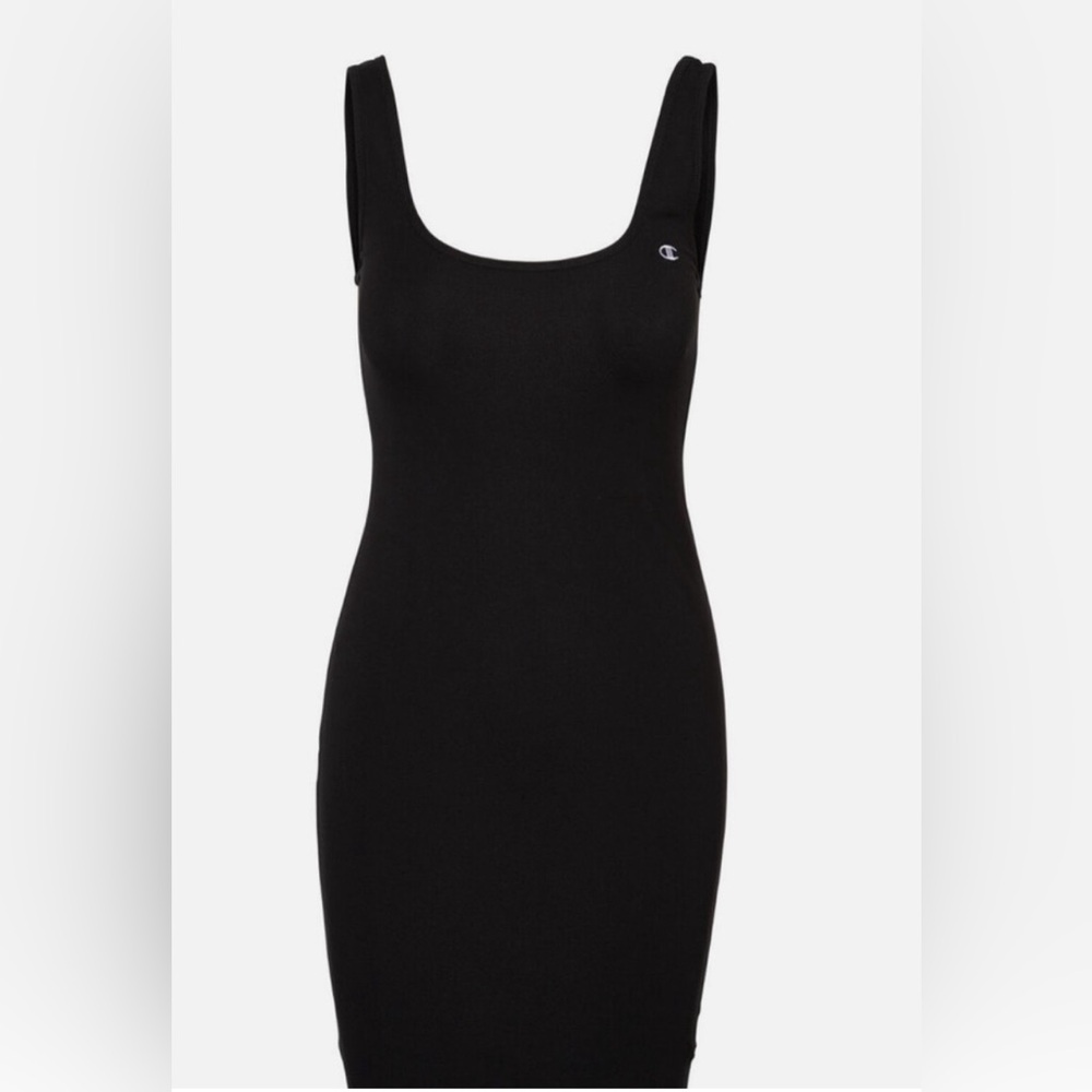 Champion Black Tank Dress with Logo XS or S - Picture 4 of 6